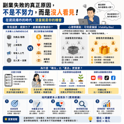 很多人以為:「只要肯努力,副業自然就會賺錢。」 很多人以為:「只要肯努力,副業自然就會賺錢。」