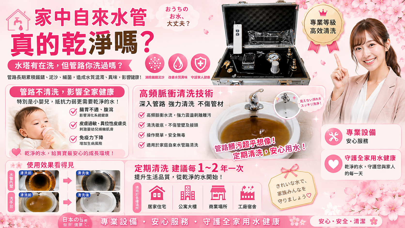 啟康管路清洗服務與居家用水保養建議